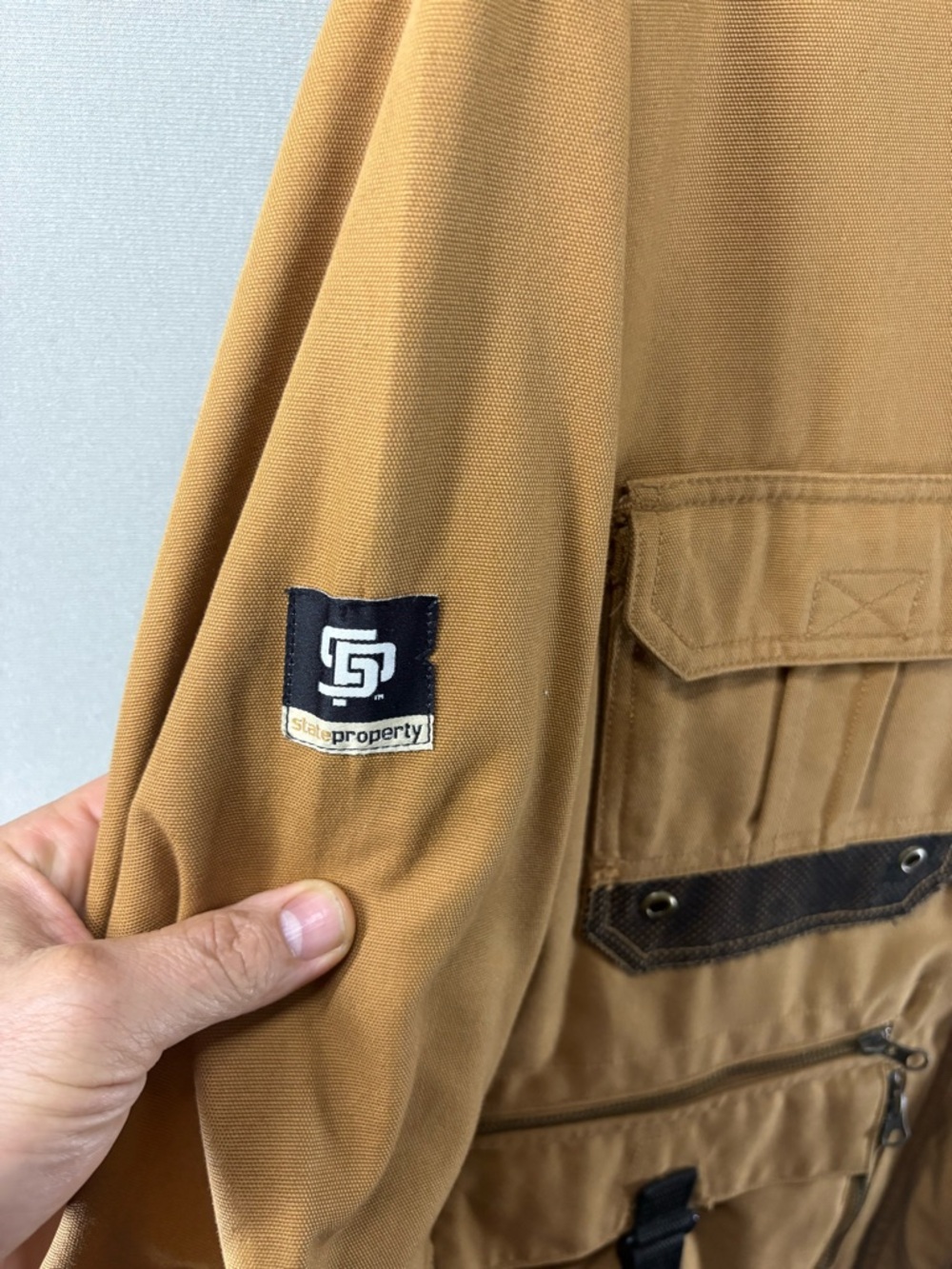 State Property Rocawear Men Retro Jacket Tactical Fishing Cotton Size 2XL Lined - Picture 4 of 10